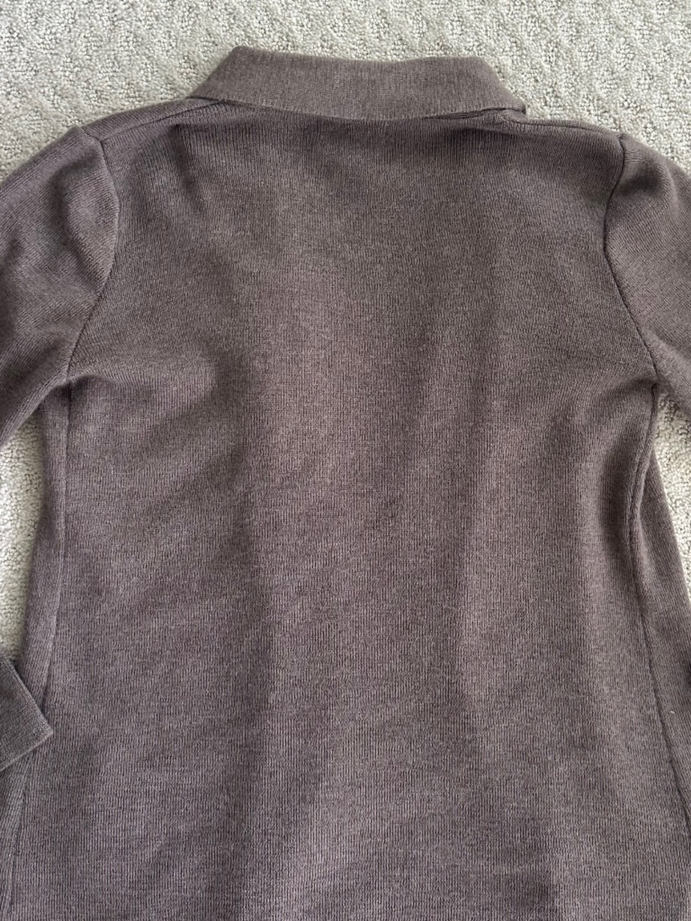 ORVIS Women's Open-Front Merino Wool Cardigan Sweater Taupe XL Soft Comfy Casual - Picture 8 of 10